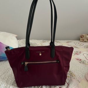 Maroon Michael kors bag